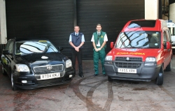Some of our Team with Vehicles